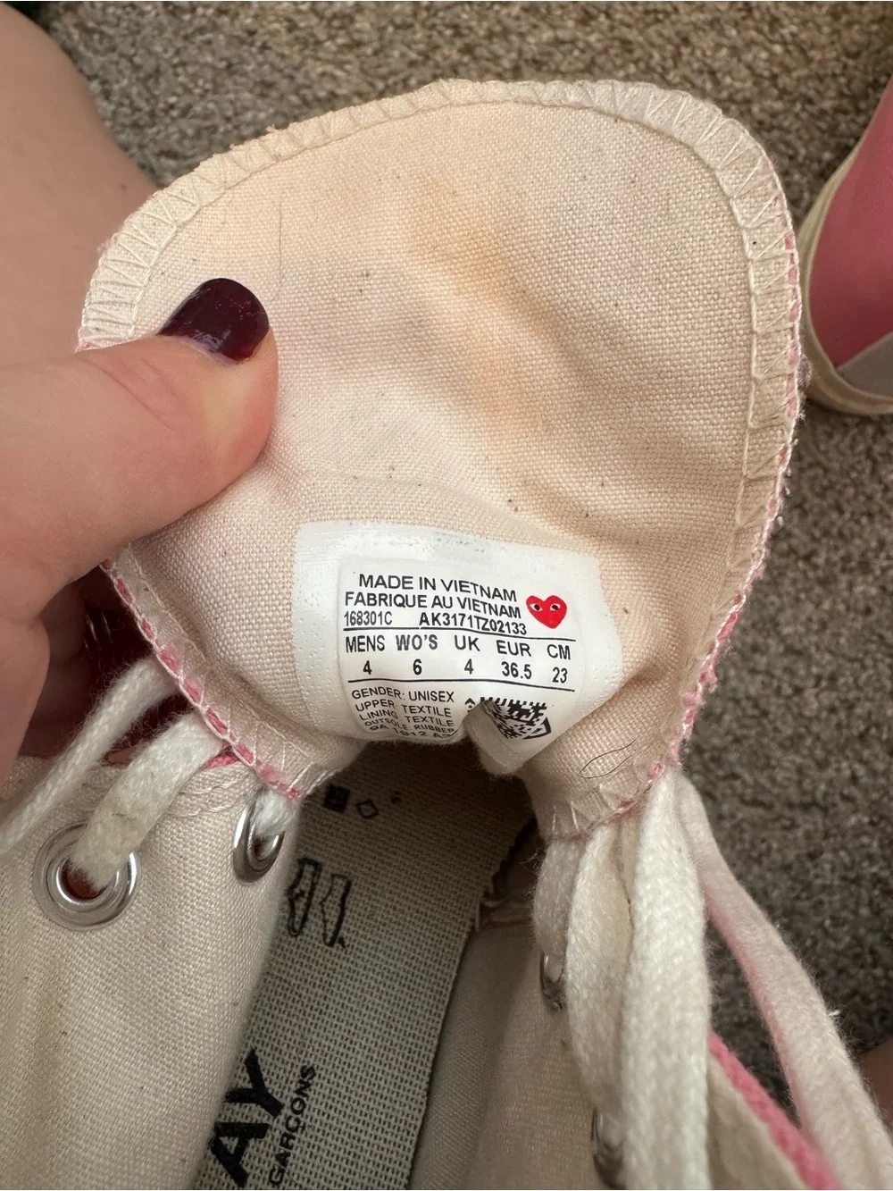 Comme des Garcons PLAY high top